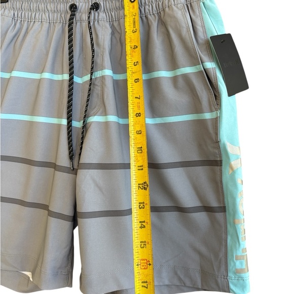 Hurley Gray and Blue Board Shorts Quick-Dry Swimwear - Picture 6 of 7